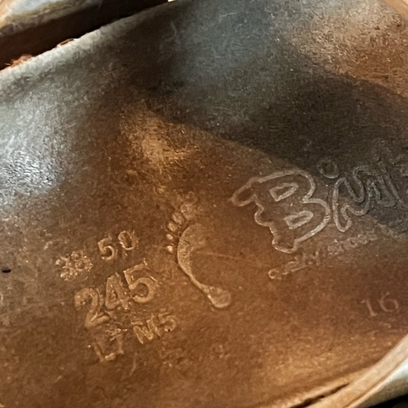 Birkenstock Birkis Sydney Womens Blue White Striped Birko Flor Sandal EU 38 US 7 - Picture 2 of 7